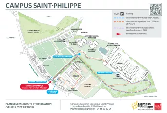 Plan détaillé du campus Saint-Philippe