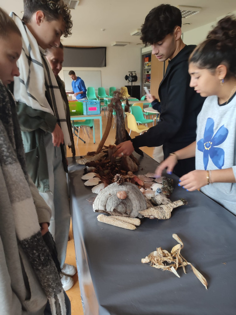 Jeunes atelier création nature