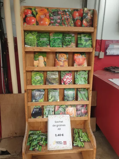 Présentoir sachets de graines