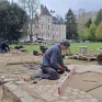 Eliott travaille sur sa scène paysagère dans le cadre du concours MAF départemental